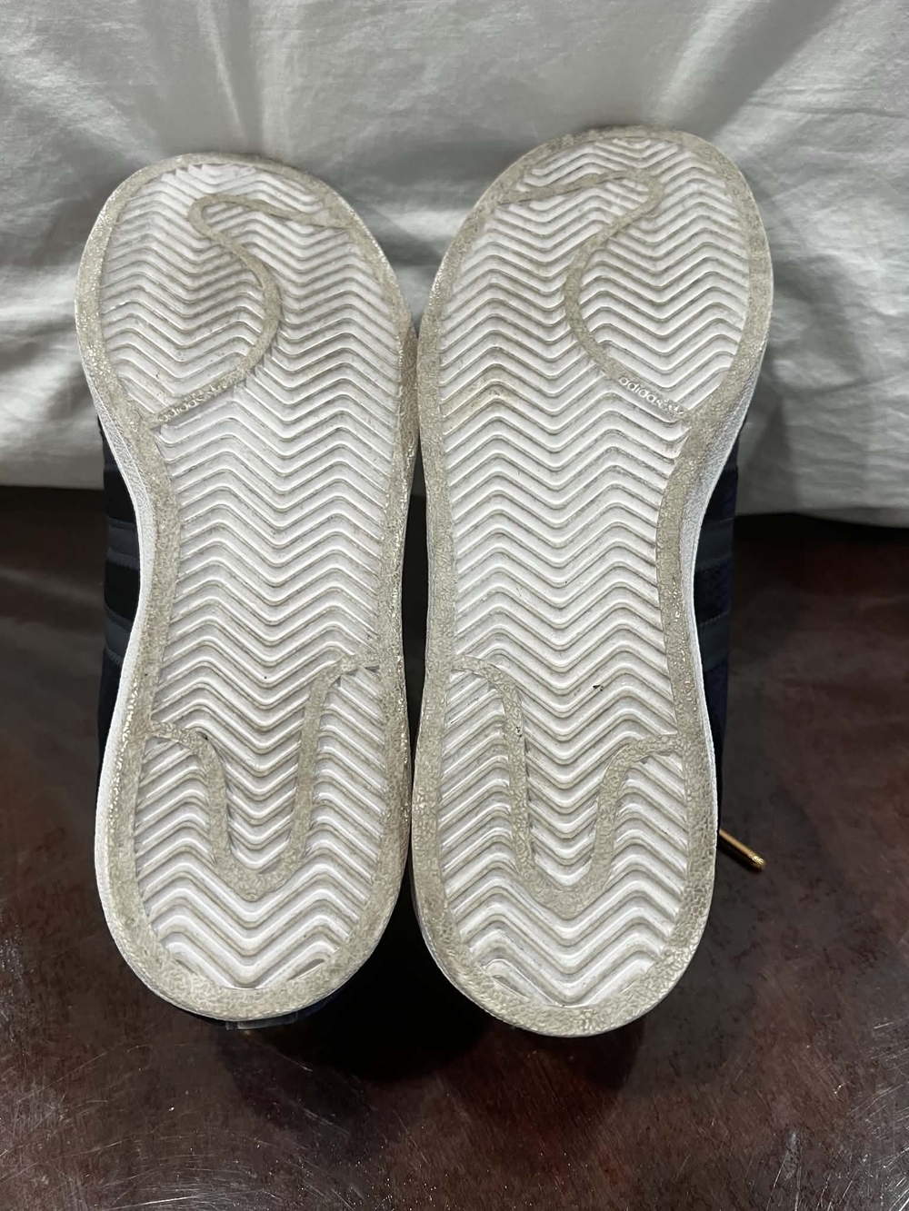 Adidas Superstar Navy Velvet Sneakers - Picture 7 of 8